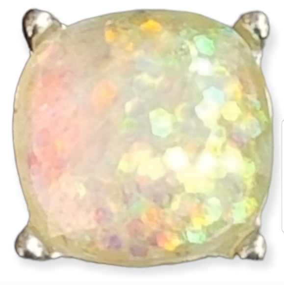 SPARKLE CUSHION CUT FASHION EARRINGS - Picture 3 of 3